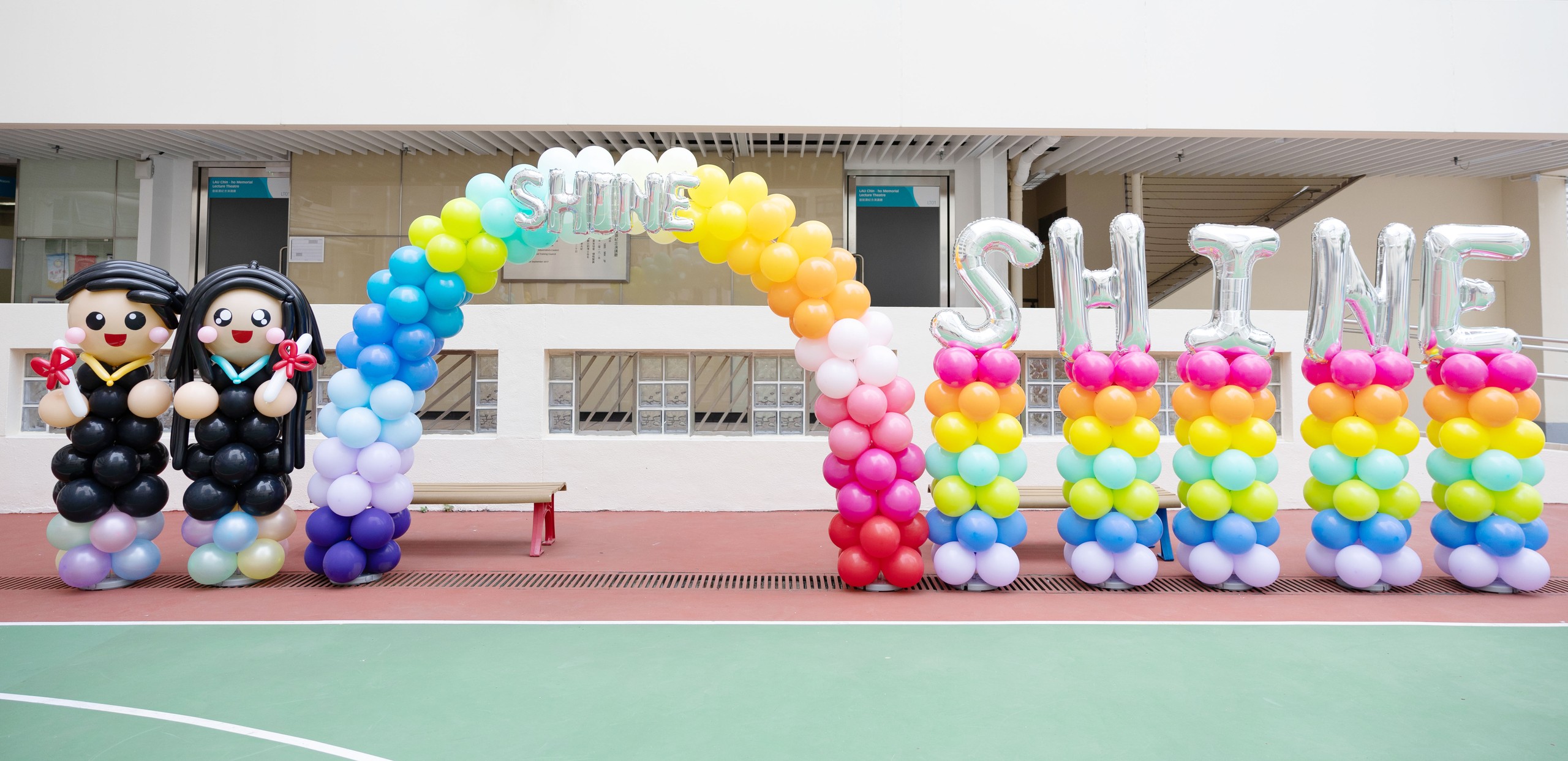 Balloon decorations for the Graduation Ceremony